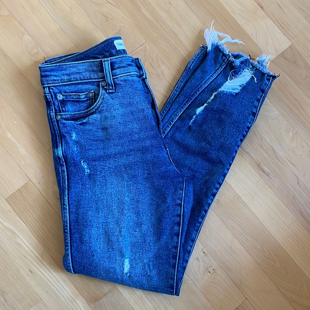 Slim straight jeans